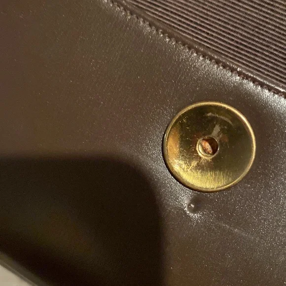 Structured Dark Brown Leather Top-Handle Women's Bag - Picture 11 of 11